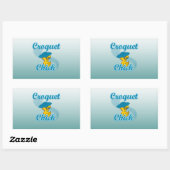 Sticker Rectangulaire Croquet Chick #3 (Feuille)