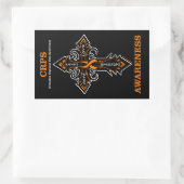 Sticker Rectangulaire Cross/Awareness...CRPS (Sac)