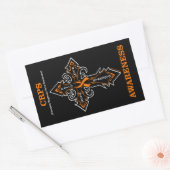 Sticker Rectangulaire Cross/Awareness...CRPS (Enveloppe)