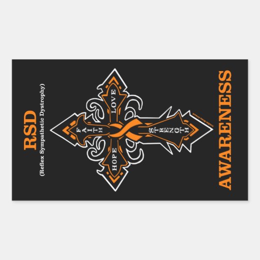Sticker Rectangulaire Cross/Awareness...RSD (Devant)