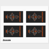 Sticker Rectangulaire Cross/Warrior...MS (Feuille)