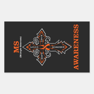 Sticker Rectangulaire Cross/Warrior...MS
