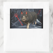 Sticker Rectangulaire Crowley Halloween! (Sac)