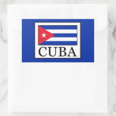 Sticker Rectangulaire Cuba (Sac)