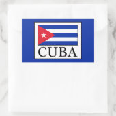 Sticker Rectangulaire Cuba (Sac)