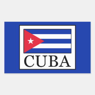 Sticker Rectangulaire Cuba