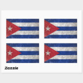 Sticker Rectangulaire Cuba (Feuille)