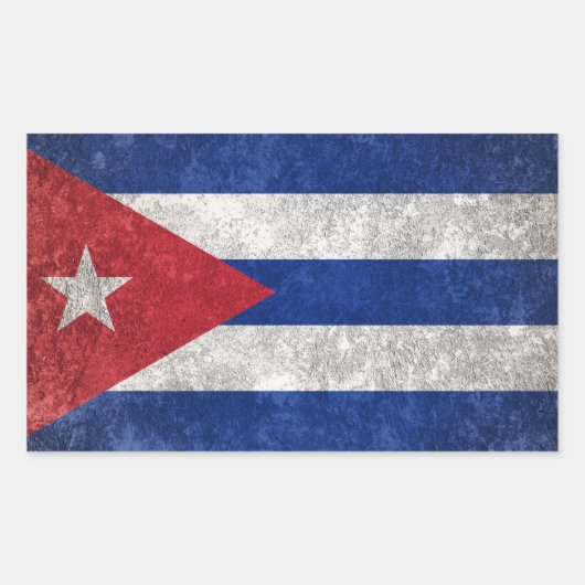 Sticker Rectangulaire Cuba (Devant)