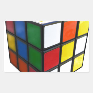 Sticker Rectangulaire Cube de puzzle des années 1980