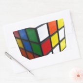 Sticker Rectangulaire Cube de puzzle des années 1980 (Enveloppe)