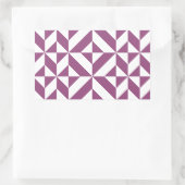 Sticker Rectangulaire Cube Déco géométrique violet chaud (Sac)