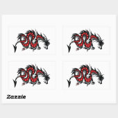 STICKER RECTANGULAIRE CUIR DE DRAGON (Feuille)
