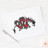 STICKER RECTANGULAIRE CUIR DE DRAGON (Enveloppe)