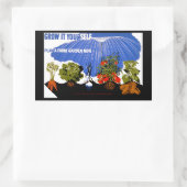 Sticker Rectangulaire Cultiver soi-même ~ Plante un jardin agricole main (Sac)