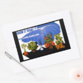 Sticker Rectangulaire Cultiver soi-même ~ Plante un jardin agricole main (Enveloppe)