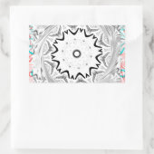 Sticker Rectangulaire Culture africaine dynamique : une fusion rose et c (Sac)