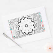 Sticker Rectangulaire Culture africaine dynamique : une fusion rose et c (Enveloppe)