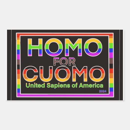 Sticker Rectangulaire Cuomo 2024 (Devant)