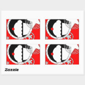 Sticker Rectangulaire cupcake punk (Feuille)