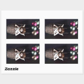 Sticker Rectangulaire Cupid vintage (Feuille)