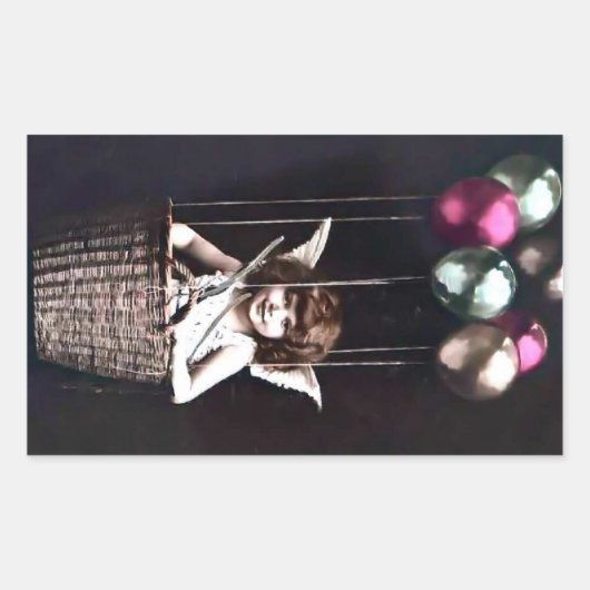 Sticker Rectangulaire Cupid vintage (Devant)