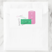 Sticker Rectangulaire Curateurs de cheveux (Sac)