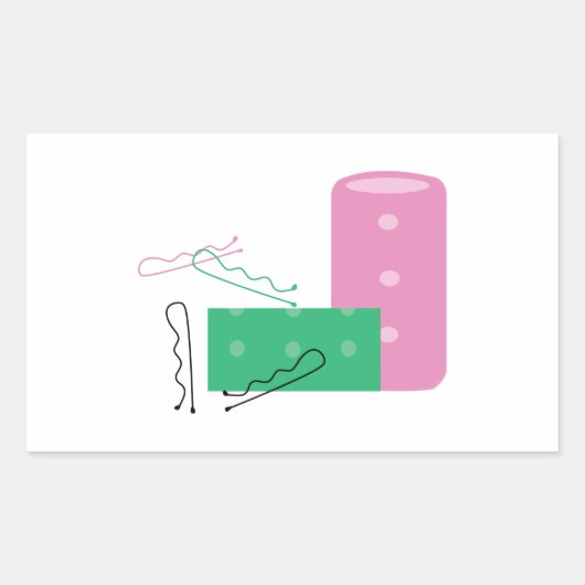 Sticker Rectangulaire Curateurs de cheveux (Devant)