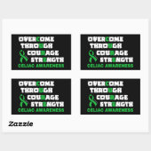 Sticker Rectangulaire CURE...Celiac (Feuille)