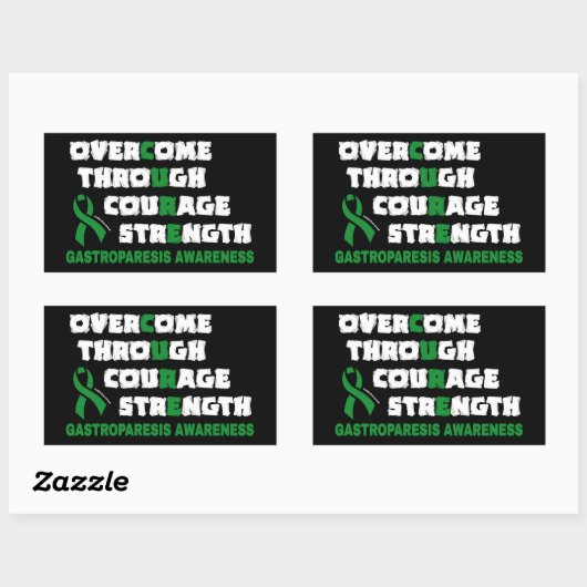 Sticker Rectangulaire CURE...Gastroparesis (Feuille)