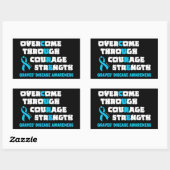 Sticker Rectangulaire CURE...Graves' (Feuille)