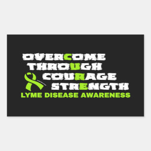 Sticker Rectangulaire CURE...Lyme