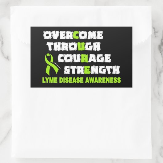 Sticker Rectangulaire CURE...Lyme (Sac)