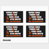 STICKER RECTANGULAIRE CURE...MS (Feuille)
