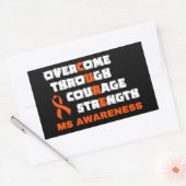 STICKER RECTANGULAIRE CURE...MS (Enveloppe)