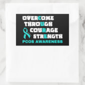 STICKER RECTANGULAIRE CURE...PCOS (Sac)