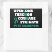 STICKER RECTANGULAIRE CURE...PTSD (Sac)