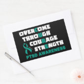 STICKER RECTANGULAIRE CURE...PTSD (Enveloppe)