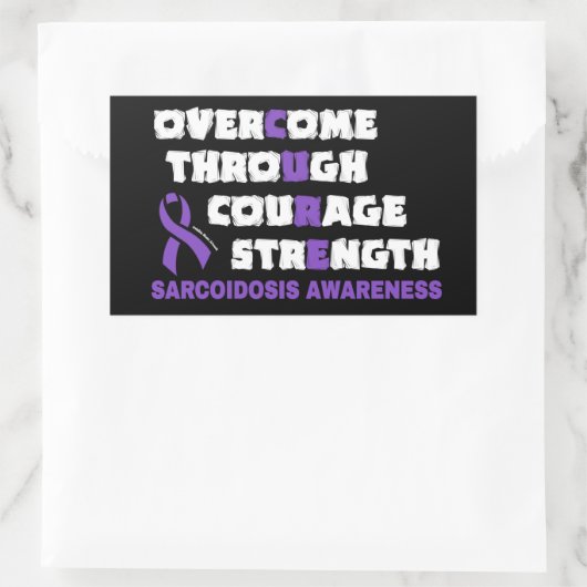 Sticker Rectangulaire CURE...Sarcoidose (Sac)