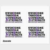 Sticker Rectangulaire CURE...Sarcoidose (Feuille)