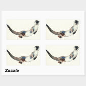 Sticker Rectangulaire Curious Otter 2003 (Feuille)