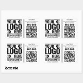 Sticker Rectangulaire Custom Logo, Business or Brand Logo Personalized  (Feuille)
