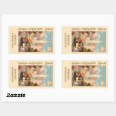 Sticker Rectangulaire Custom Name Retro San Francisco (Feuille)