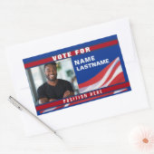 Sticker Rectangulaire Custom Politics Campaign Template (Enveloppe)
