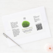 Sticker Rectangulaire Custom Professional Seaweed Serum Skincare Label (Enveloppe)