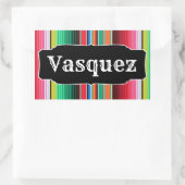 Sticker Rectangulaire Custom Spanish Serape (Sac)