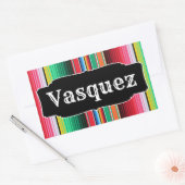 Sticker Rectangulaire Custom Spanish Serape (Enveloppe)