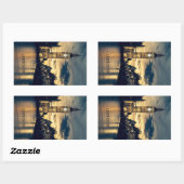 Sticker Rectangulaire Custom Text London (Feuille)