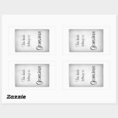 Sticker Rectangulaire Customise-Le ! Base Motif solide (Feuille)