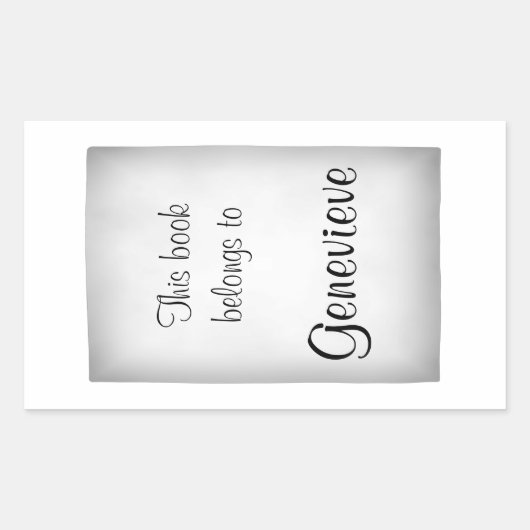 Sticker Rectangulaire Customise-Le ! Base Motif solide (Devant)
