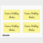Sticker Rectangulaire Customisez votre propre mariage (Feuille)